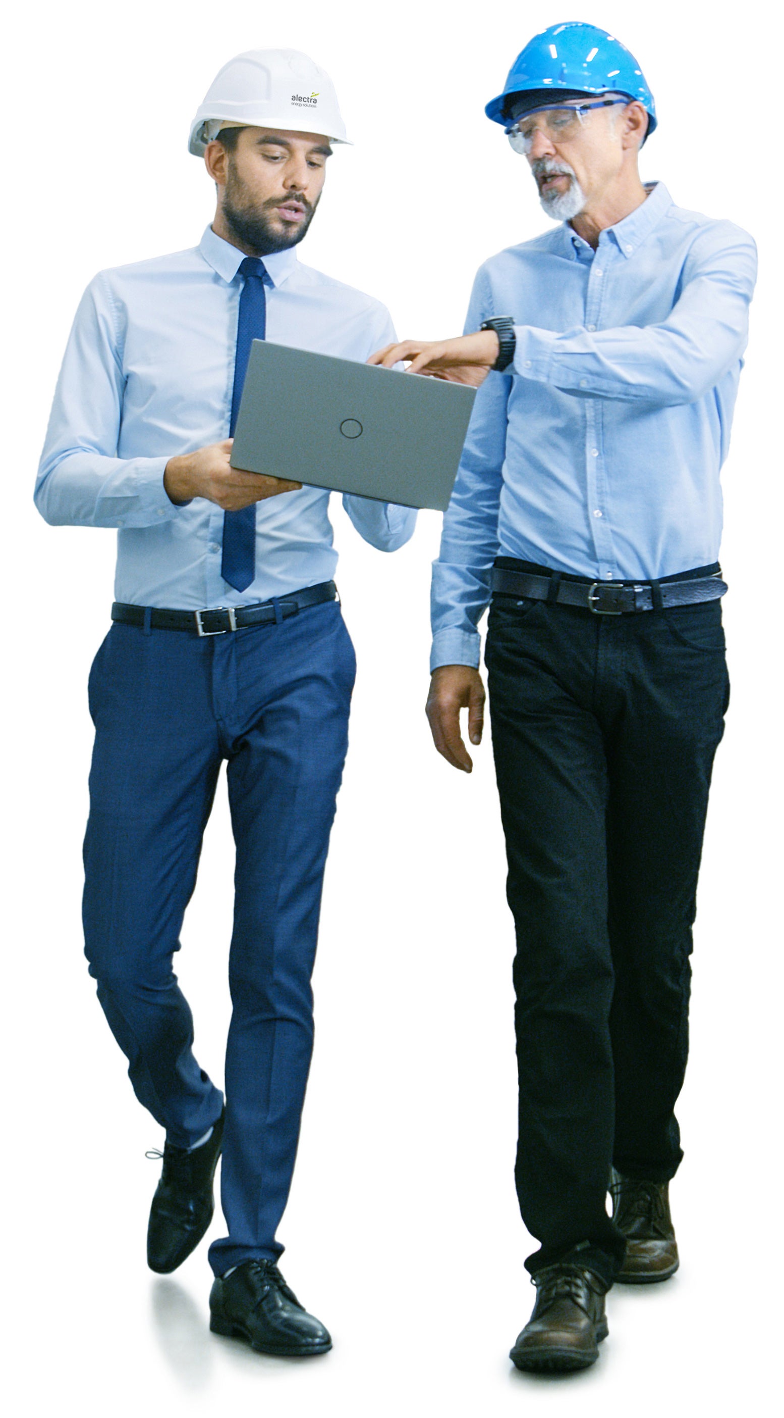 certified metering services consultation with two men